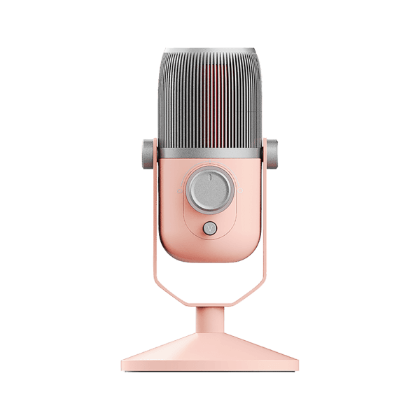 Mikrofon Thronmax Mdrill ZeroPlus / USB-C / 96 kHz / 24-bit / 2 Kapsula Kondensatori / Kardioid + 360° / RGB - Rozë