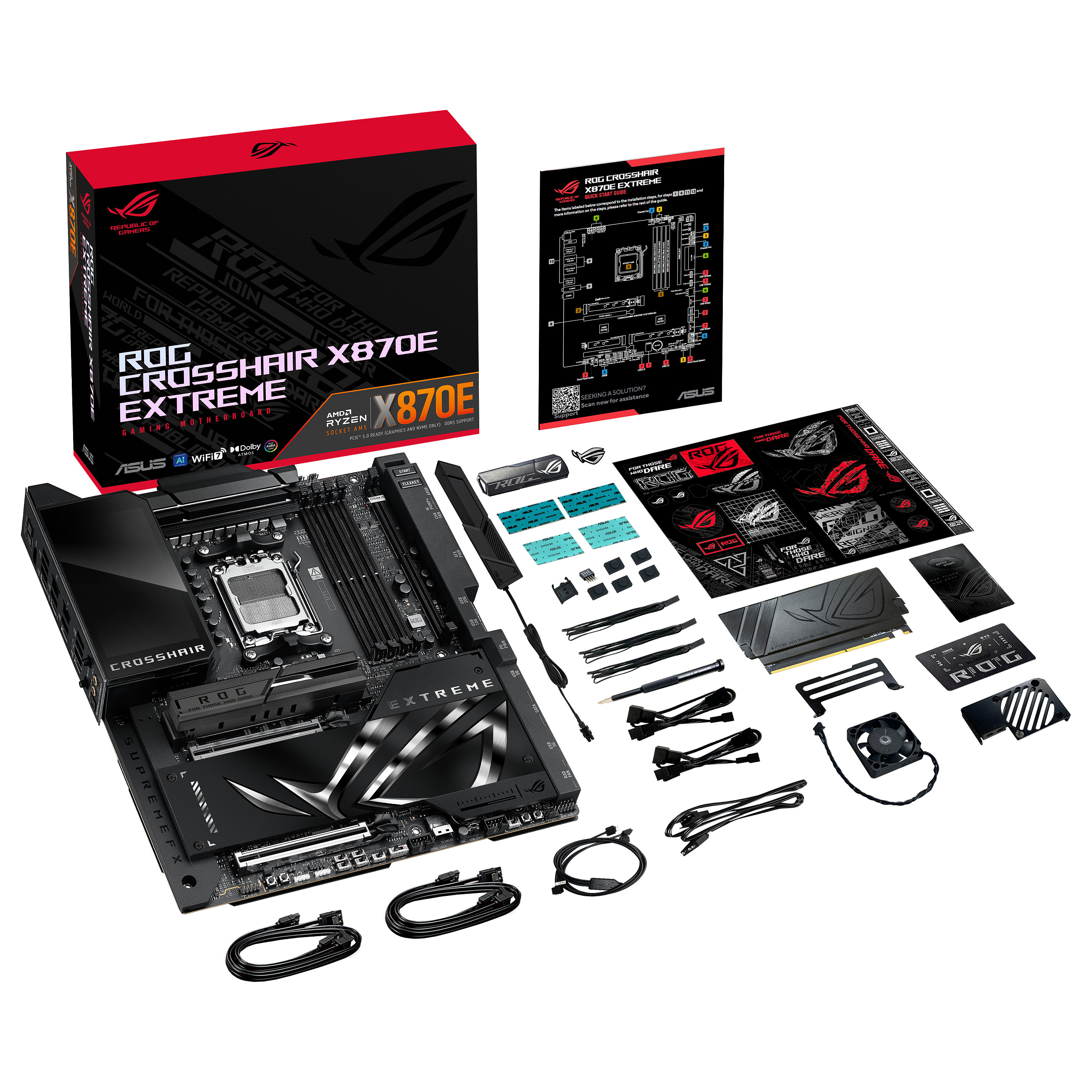 Pllakë Amë AMD ASUS ROG CROSSHAIR X870E EXTREME / AM5 / DDR5 / HDMI - 19