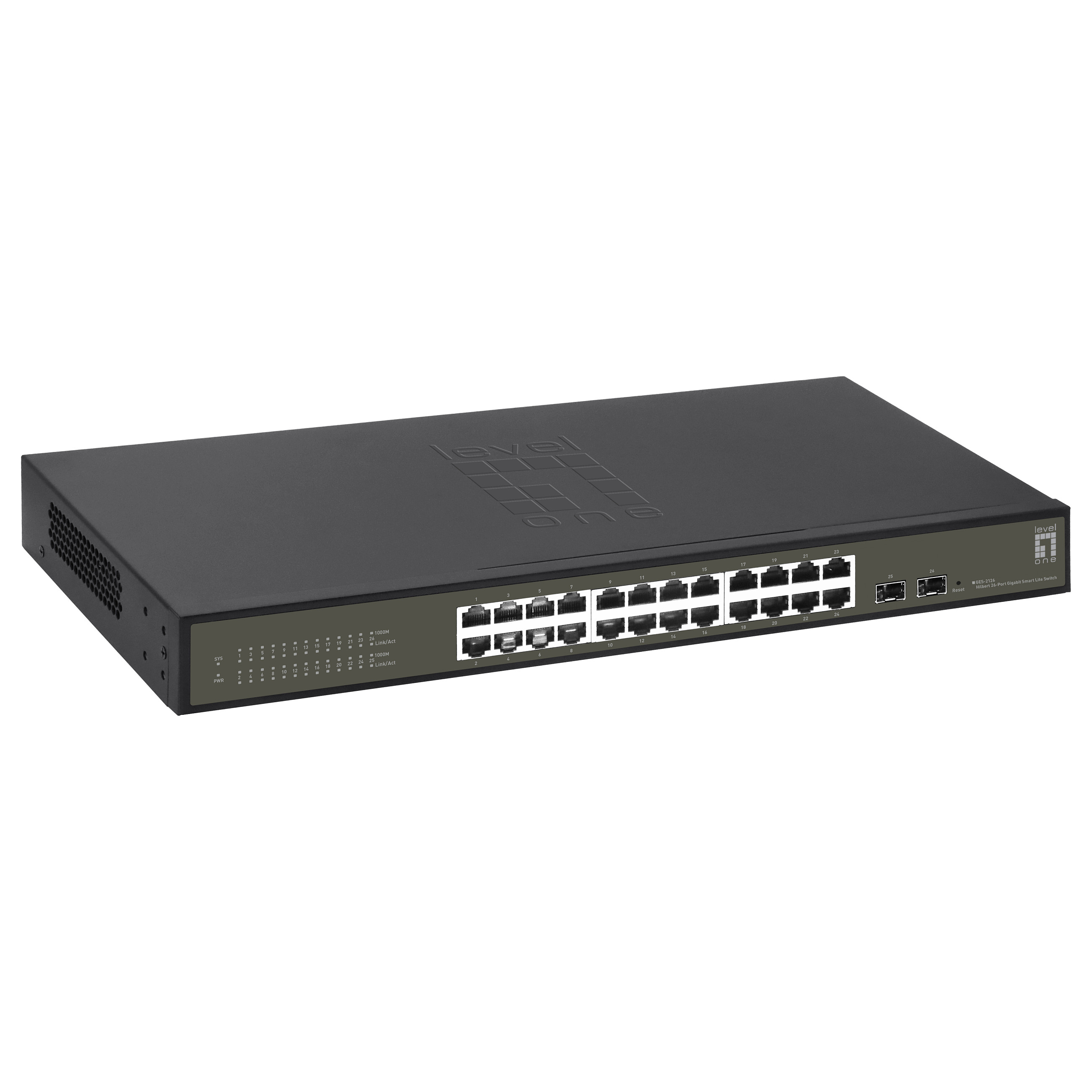 Switch 24x GE GES-2126 2xGSFP 19" Hilbert - 4