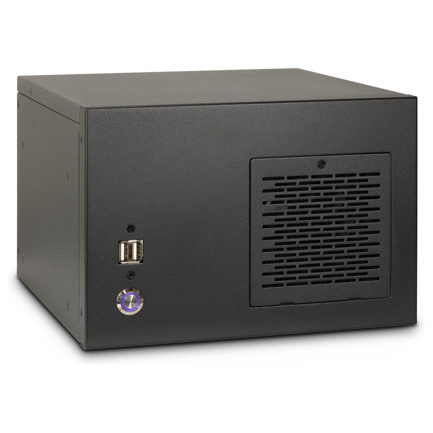Kasë Inter-Tech IPC S31B, Mini-ITX, Mini-Tower, 1x 80mm Fan, 2x USB 2.0 - Zezë
