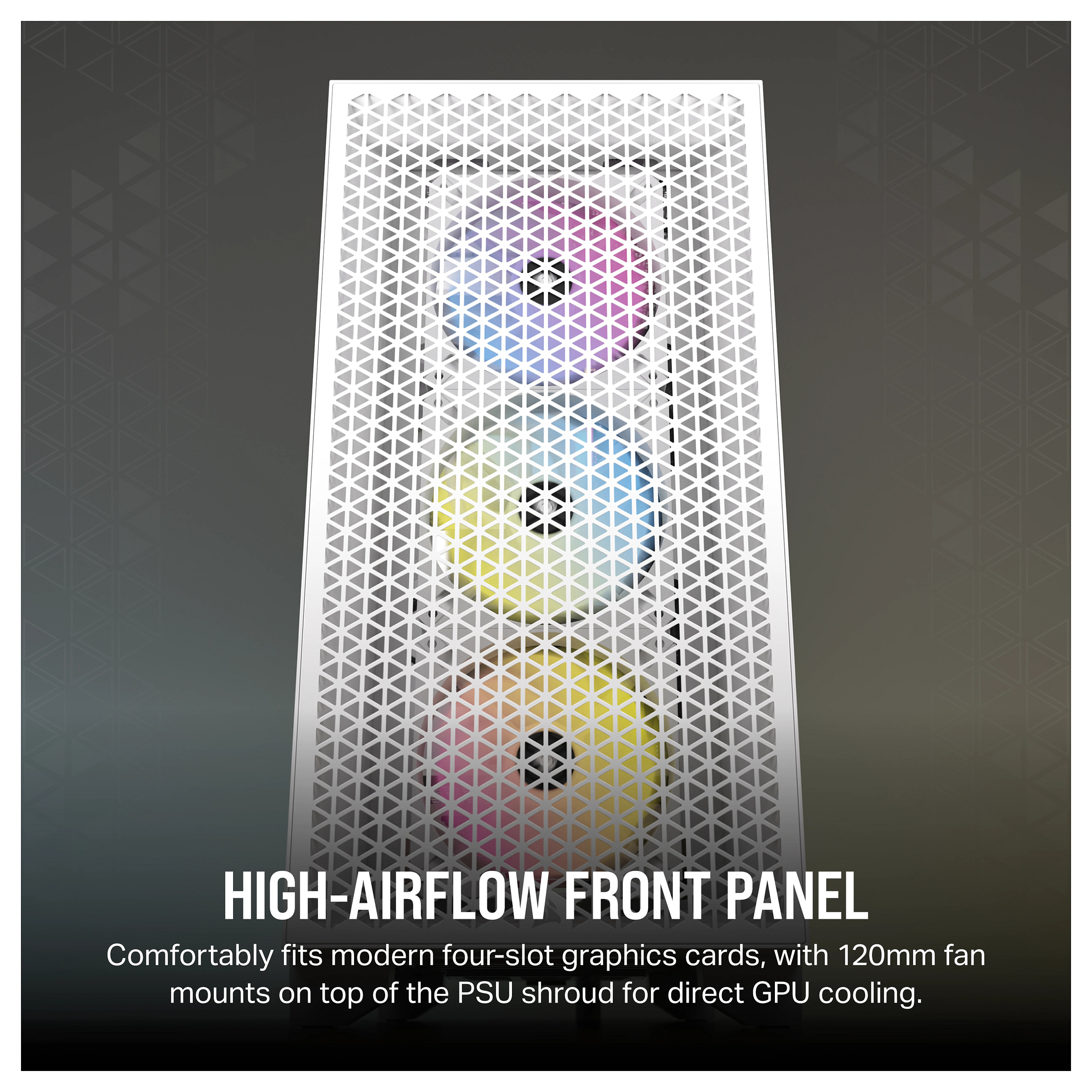 Kasë Corsair 3000D RGB Airflow White Midi Tower ATX Gaming Case – Bardhë - 13