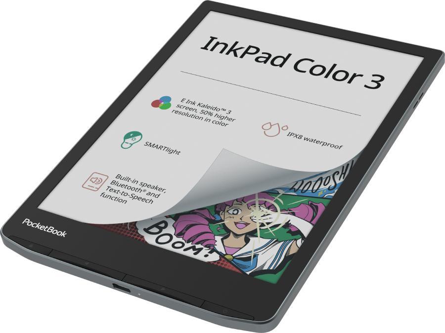E-book PocketBook InkPad Color 3 EU / PB743K3-1-WW / 7.8" / 32GB - Zezë/Gri - 2