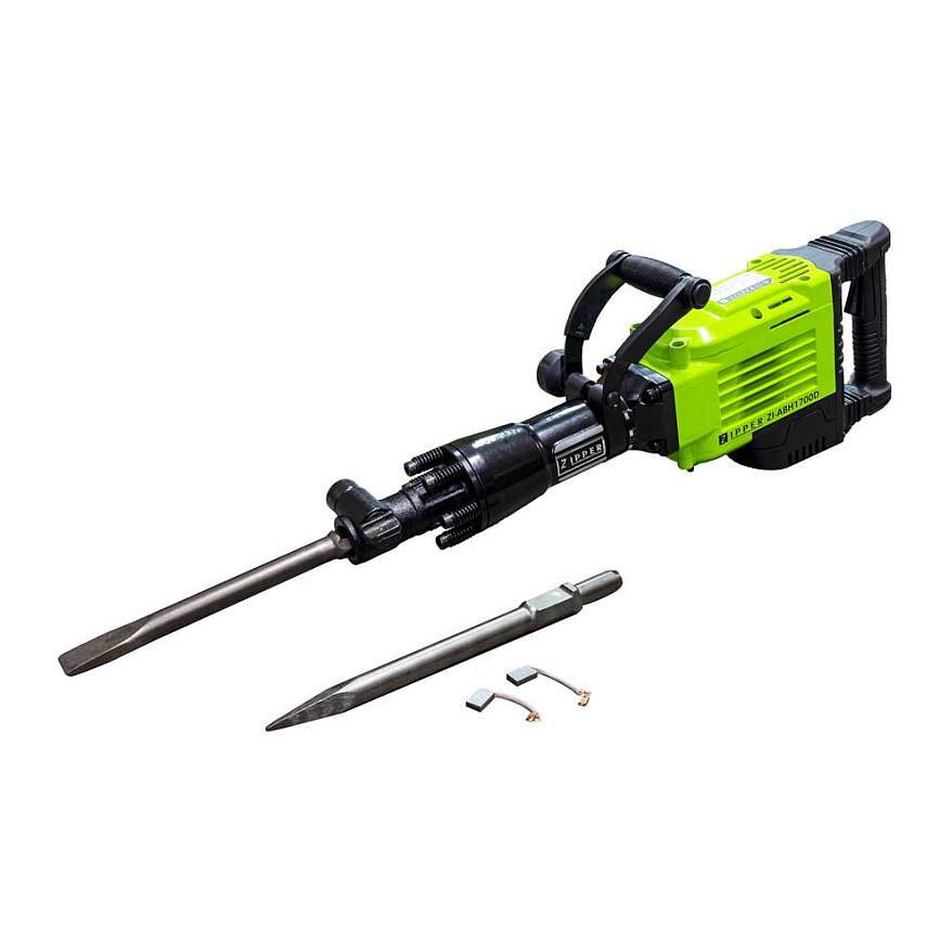 Çekiç Demolues ZIPPER ZI-ABH1700D, 1700W, 230V, 65J, 1900goditje/min, 30mm - Gjelbër/Zezë