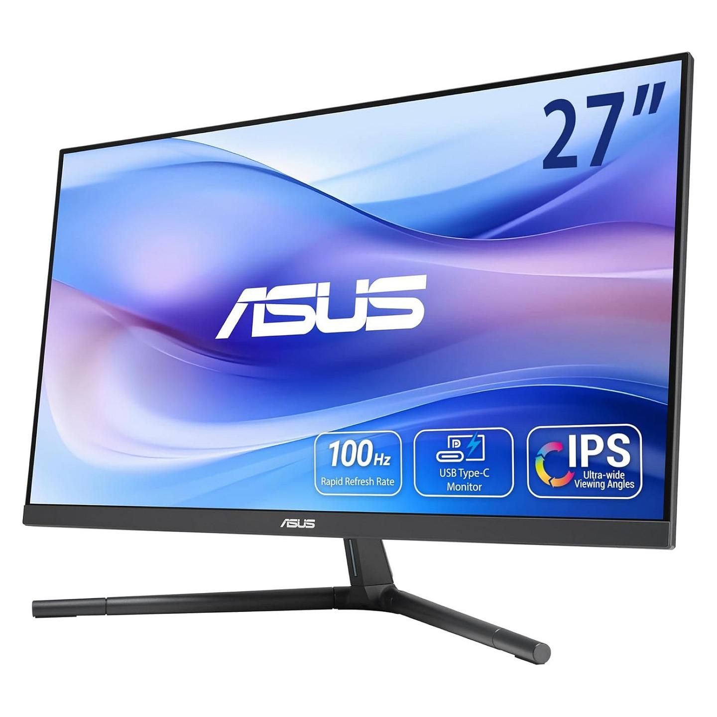 Monitor Gaming ASUS VU279CFE-B, 27", Full HD IPS, 100Hz, 1ms, Adaptive-Sync, HDMI + USB-C - Zezë - 2