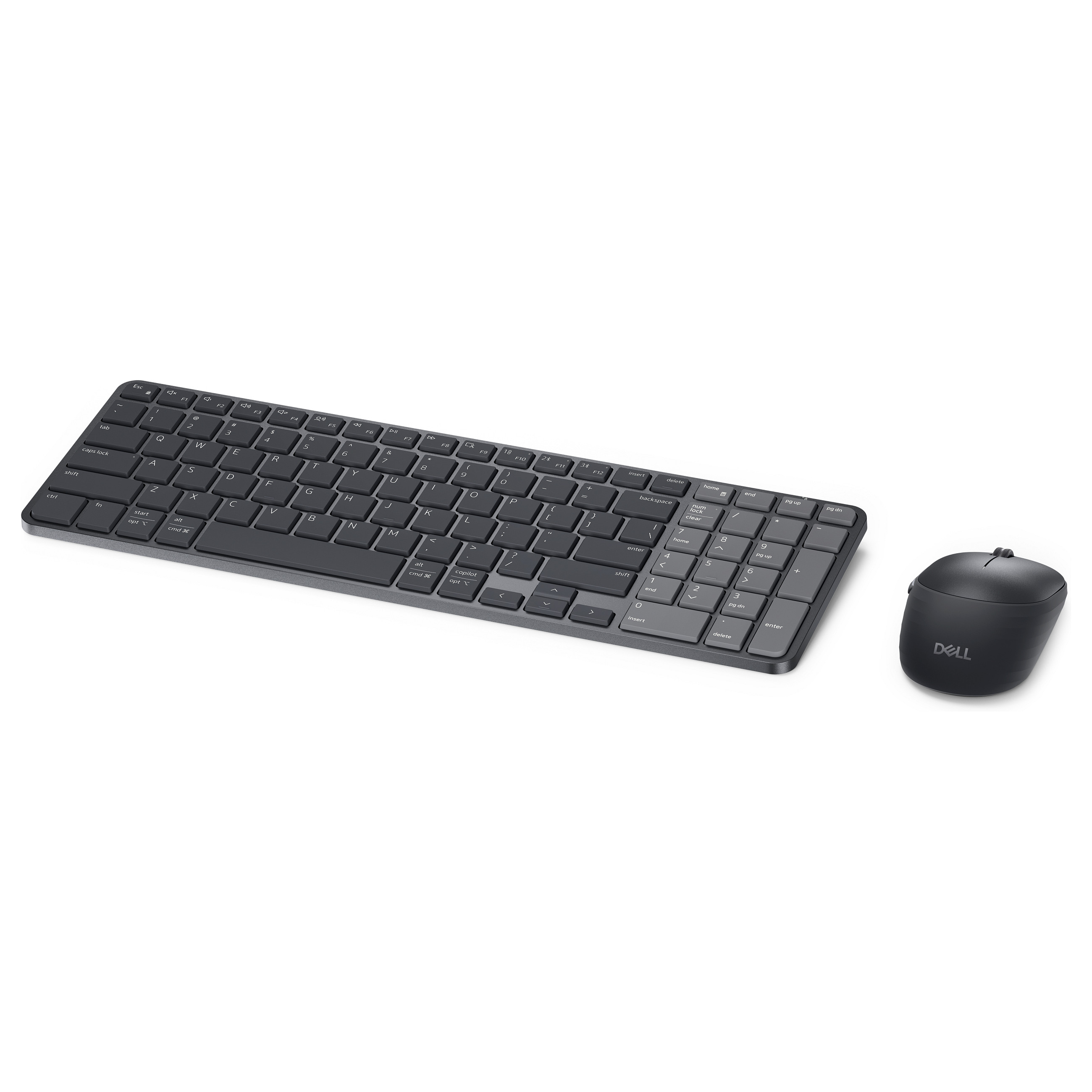Combo (Tastierë&Maus) Dell Pro 7 KM746 / QWERTZ DE / Scissor / 100% / 2.4 GHz / Bluetooth / USB-C - Zezë - 4