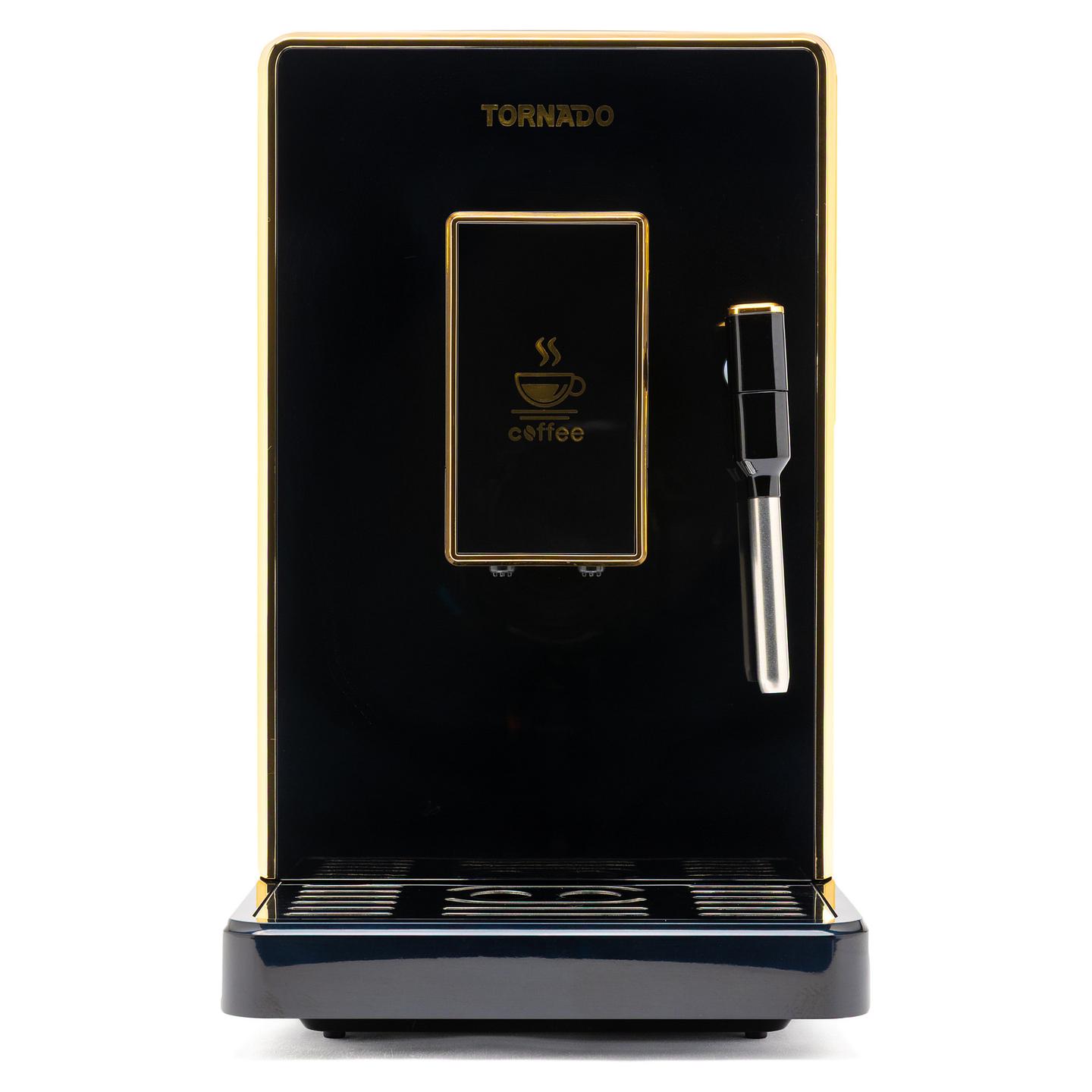 Aparat për Kafe TORNADO TCM-9008A-GS, 1350 W, 20 bar, Mulli i Integruar, 1.5 L - Zezë/Ari - 16