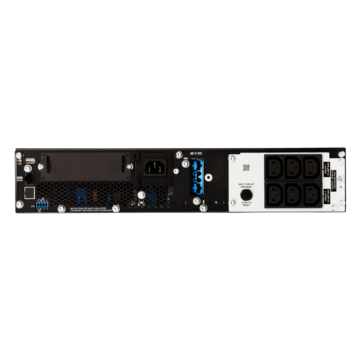 APC Smart-UPS SRT1500RMXLI-NC – 1500VA / 1500W Rackmount 2U Online UPS with Network Card, LCD & Pure Sine Wave (230V) - 2