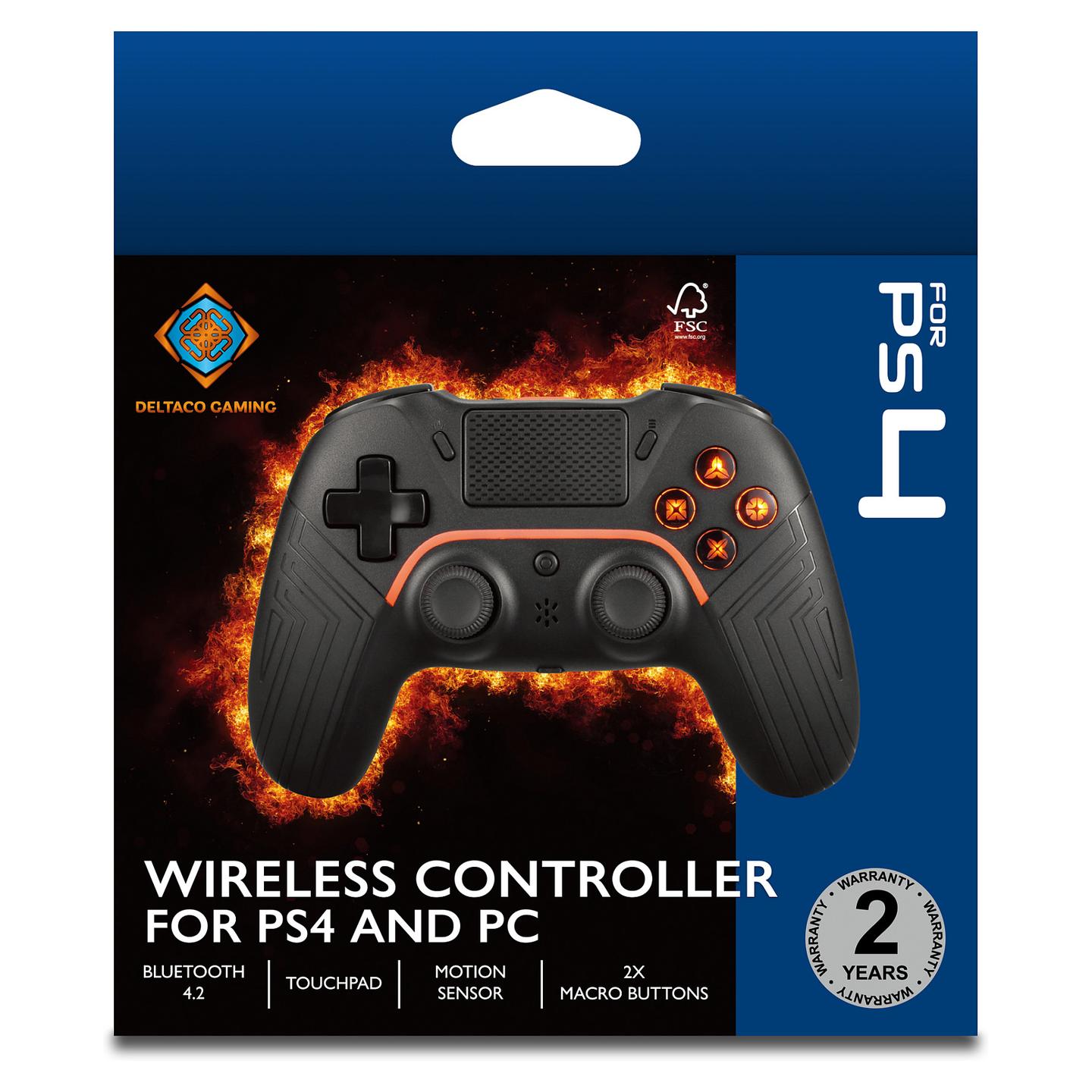 Kontroller Deltaco Gaming GAM-139 / Bluetooth 4.2 / USB-C / PS4 / PC / Android / iOS - Zezë - 2