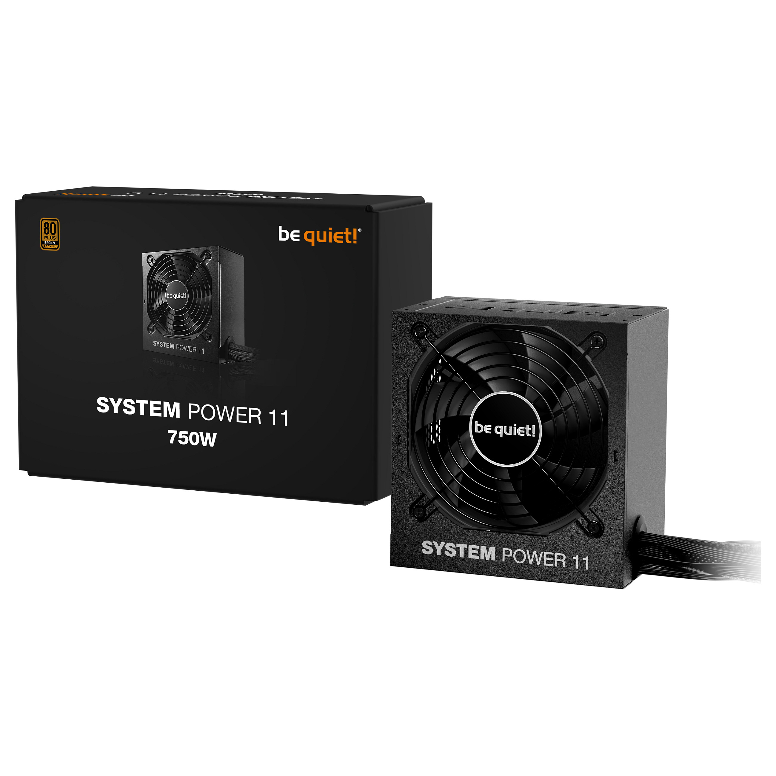 Furnizues Energjie Be Quiet! System Power 11 / 750W / ATX / 80 PLUS Gold / Non-Modular - Zezë - 3