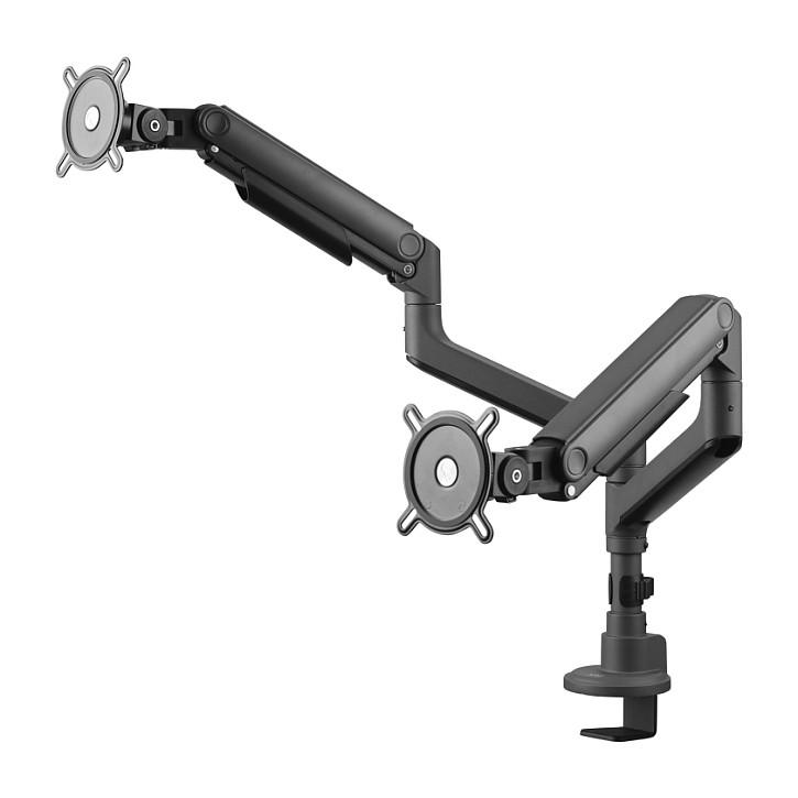 Mbajtëse për Monitor One For All DM5210, 2 Monitorë, 17–50", 20kg për Monitor, VESA 75 × 75–300 × 200mm - Zezë