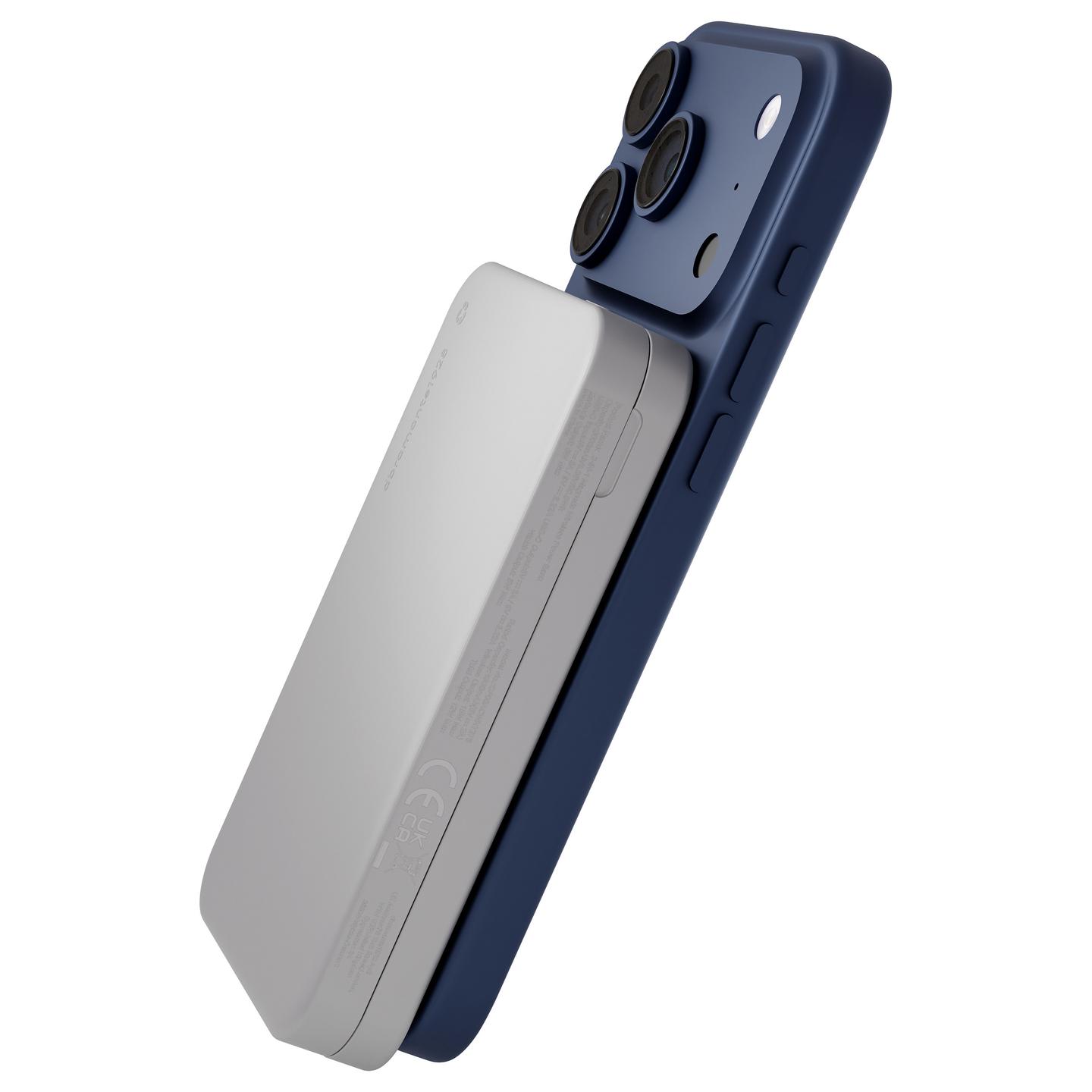 Powerbank dbramante1928 re-charge, 8000mAh, Wireless, 3-në-1, Qi1.3 - Bardhë - 4