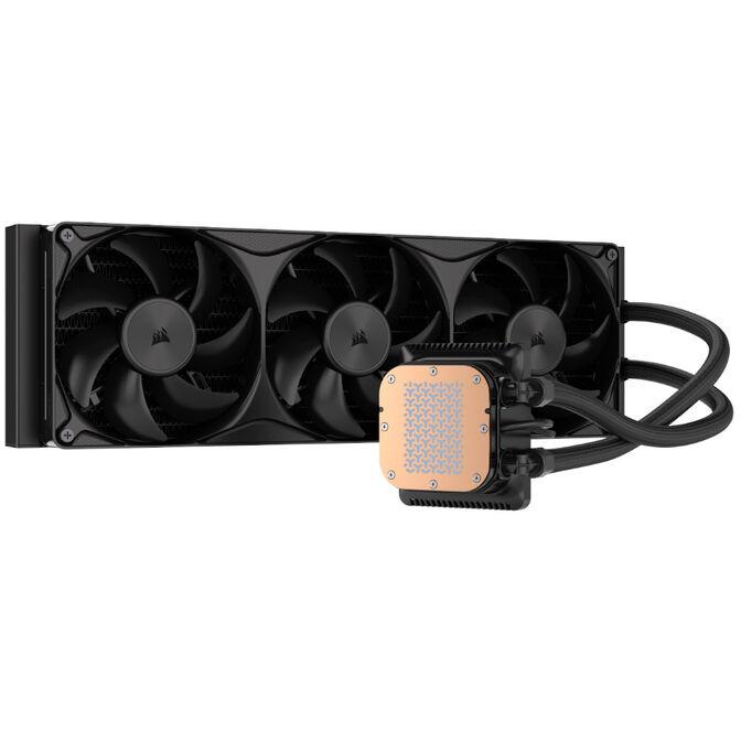 Ftohës për Procesor Corsair NAUTILUS II 360 RS LCD, 360 mm, AIO, Ekran LCD, 3 Ventilatorë 120 mm, 420–2100 RPM, PWM – Zezë - 3