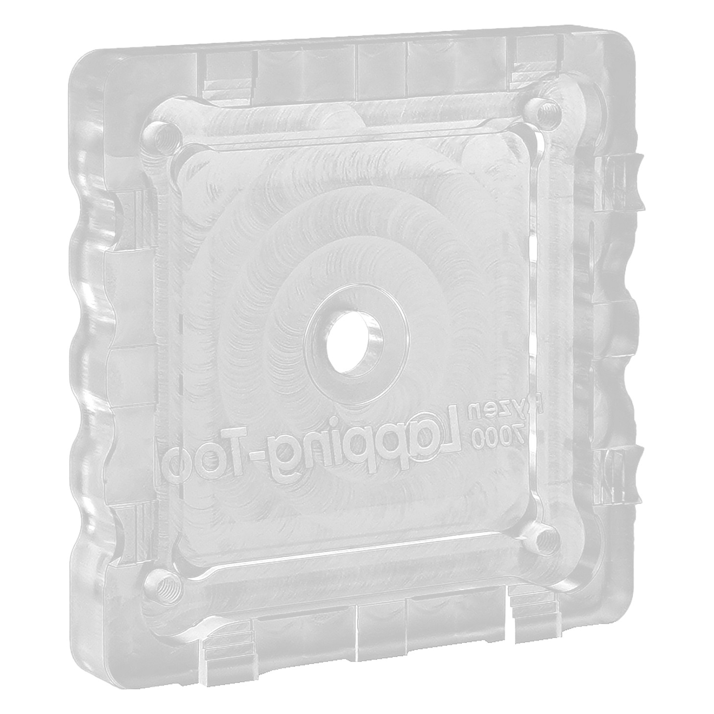 Aksesor për Ftohës Thermal Grizzly Ryzen 7000 Lapping Tool / Për AMD AM5 / 3× Zmerile / Lapping Tool – Transparent