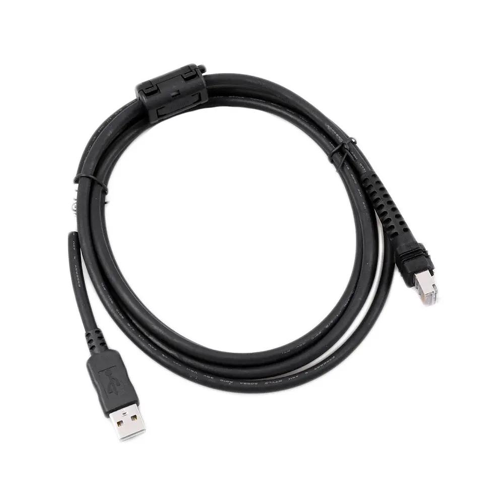 Kabllo Datalogic CAB-438, USB Type A, 2m, Straight, për PowerScan - Zezë