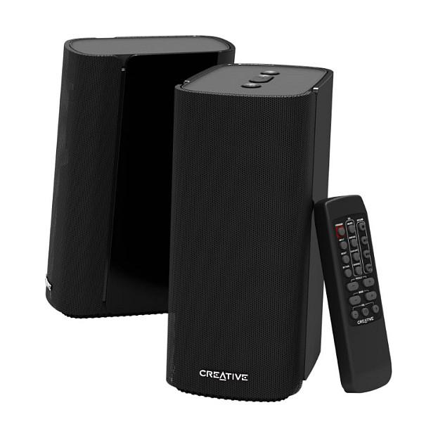 Altoparlantë Creative Labs T100, 2.0, 40W RMS, Bluetooth 5.0, USB, Optical, AUX - Zezë