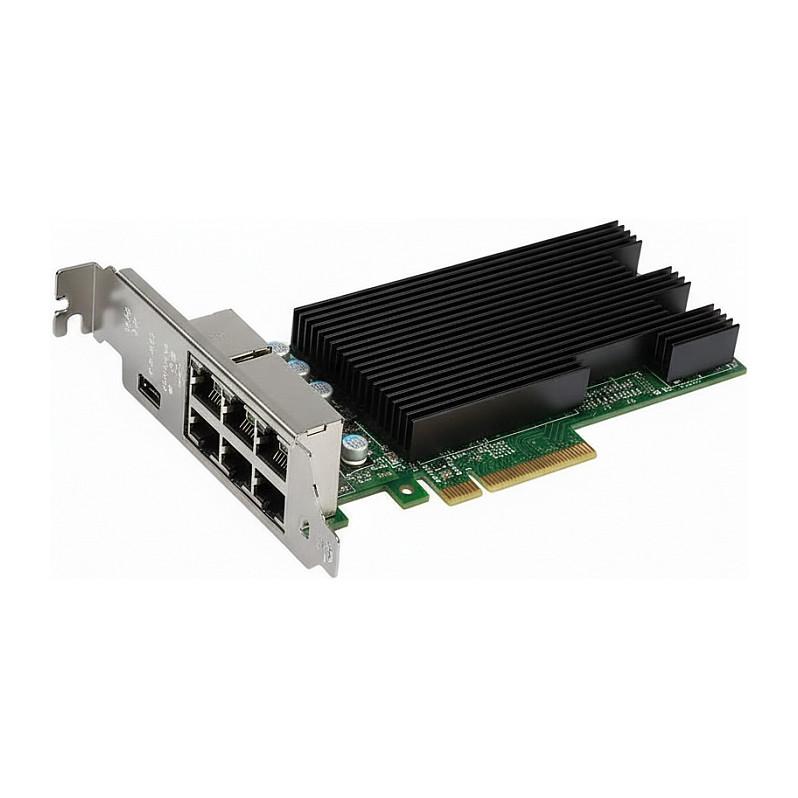 Karta të Rrjetit Intel X710-T4, PCI Express 3.0 x8, 4x 10 Gigabit LAN RJ45, 100/1000/10000Mbps, Intel XL710, Low Profile