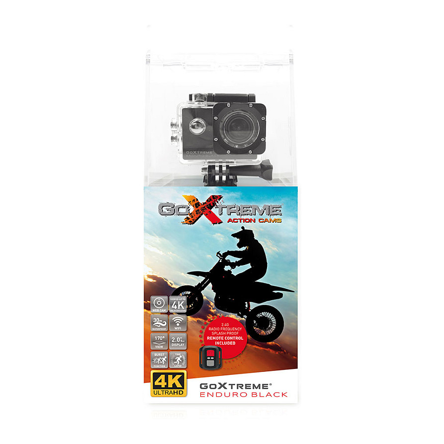 Kamerë digjitale Easypix GoXtreme Enduro / 8MP / 4K / 120fps / 170° / Wi-Fi / 2" - Zezë - 4