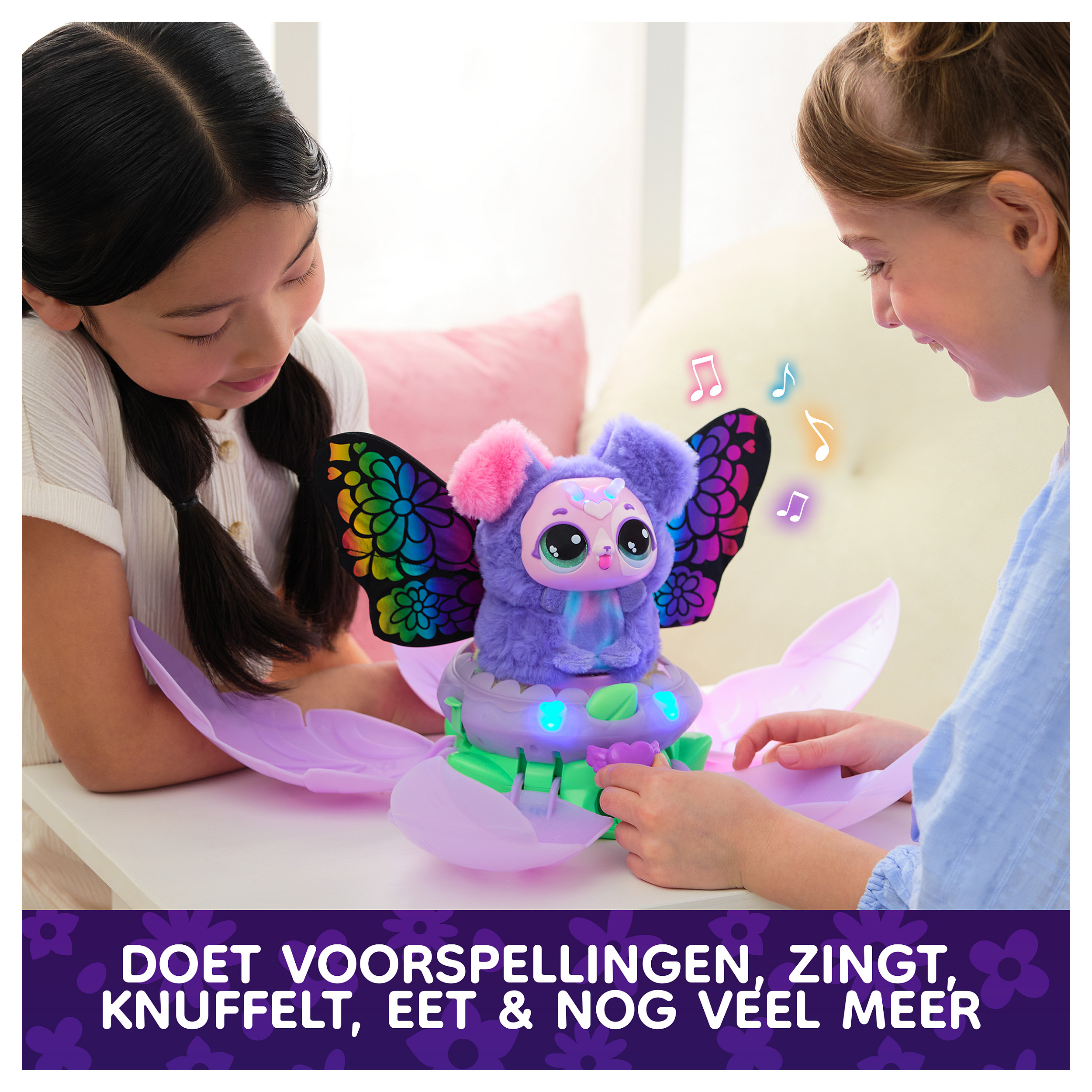Lodra Hatchimals Bloomables Kittyfly – Interactive Toy / 100+ Sounds & Reactions / Magical Transformation / 3 AA Batteries - Mix - 5