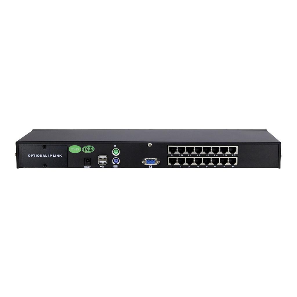 KVM Switch Inter-Tech KS-3116 RJ45, 16 porta, VGA, Full HD 1080p, Rack 1U - Zezë - 2