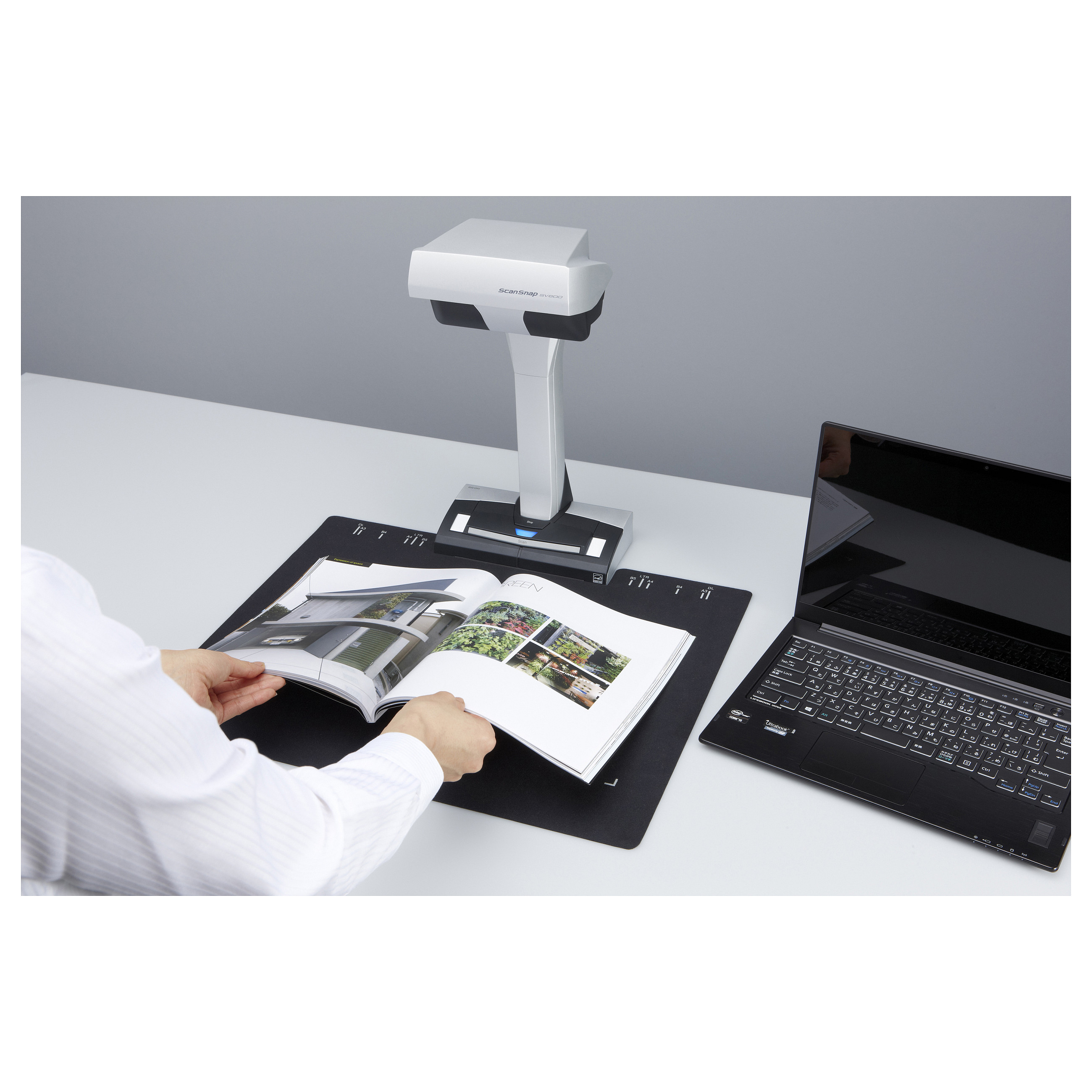 Skaner Fujitsu / ScanSnap SV600 / Overhead Document Scanner / 432 × 300 mm - Bardhë - 5