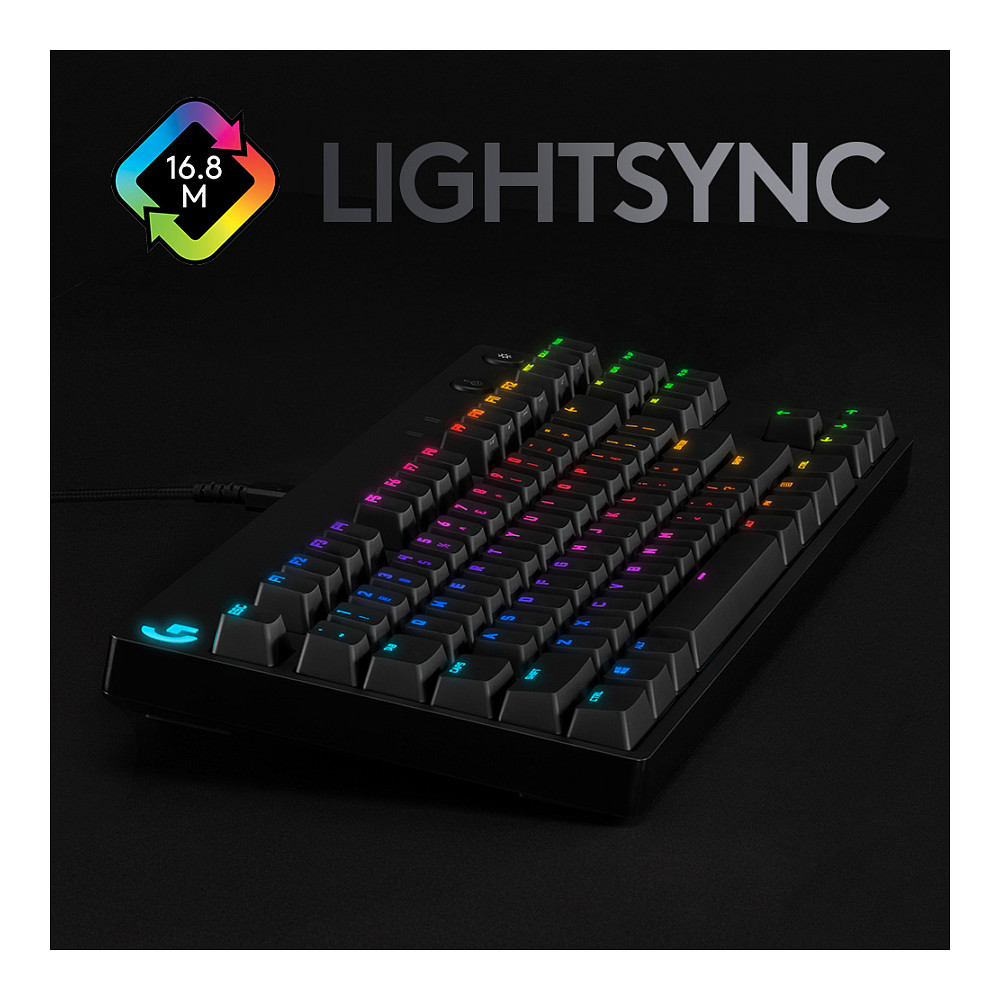 Tastierë Gaming Logitech G Pro Mekanike Wired / QWERTY - Zezë - 5