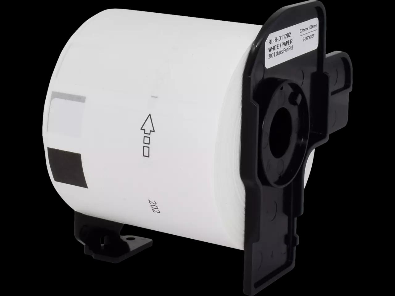 Etiketa për Printer Neutral P-touch DK-11202 / 62 × 100 mm / 300 Etiketa / Termik Direkt - Bardhë