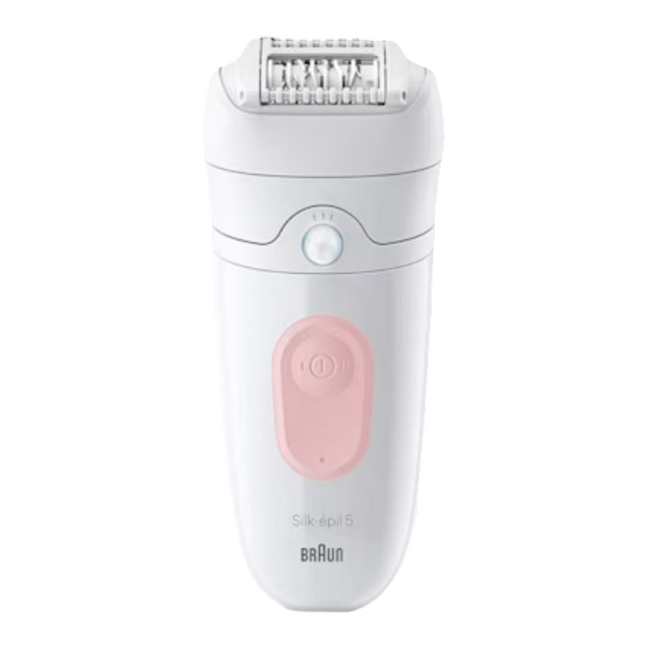 Depilator Braun Silk-épil 5 5-000 / MicroGrip / 28 Pinceta / 0.5mm / Wet & Dry / 2 Shpejtësi / 40 Min – Bardhë/Rozë