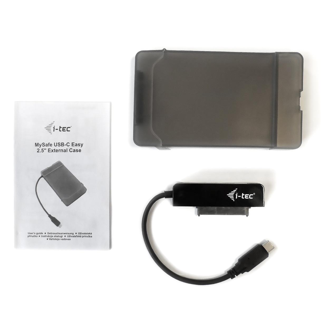 Këllëf për Disqe i-tec C31MYSAFEU313, 2.5", SATA, USB-C 3.2 Gen 2, 10Gbps - Zezë - 6