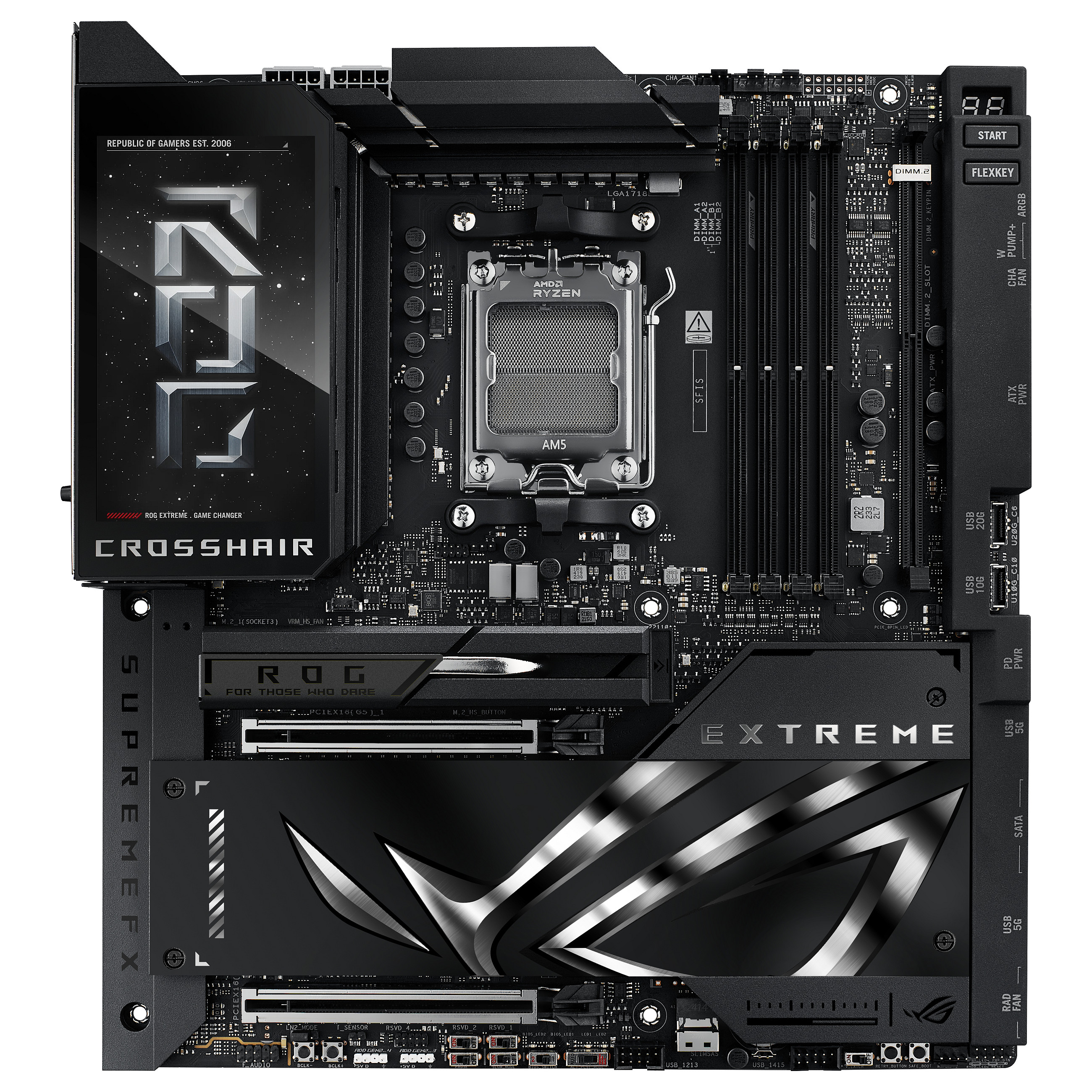 Pllakë Amë AMD ASUS ROG CROSSHAIR X870E EXTREME / AM5 / DDR5 / HDMI - 2