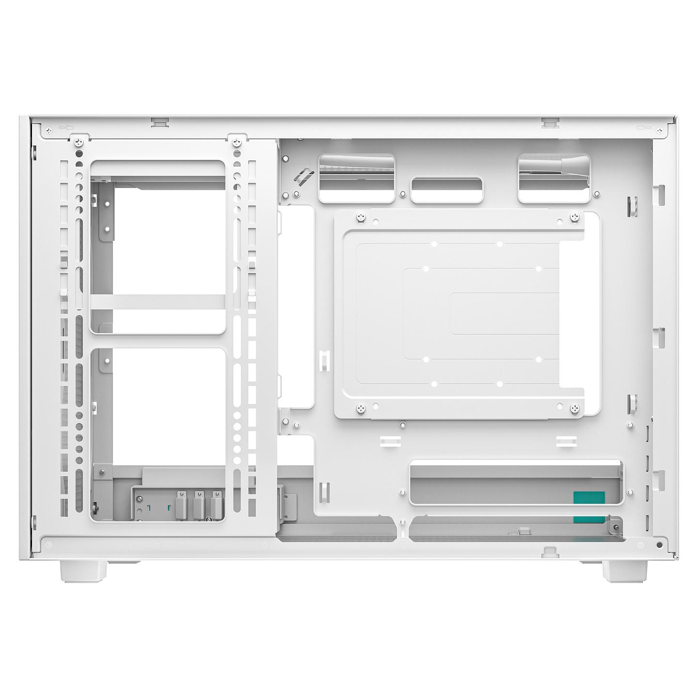 Kasë DeepCool CH260 WH, Mini Tower, Micro-ATX, Mini-ITX, xham i temperuar, mbështetje për radiator 360 mm, USB-C Gen 2, 2x USB 3.0 - Bardhë - 6