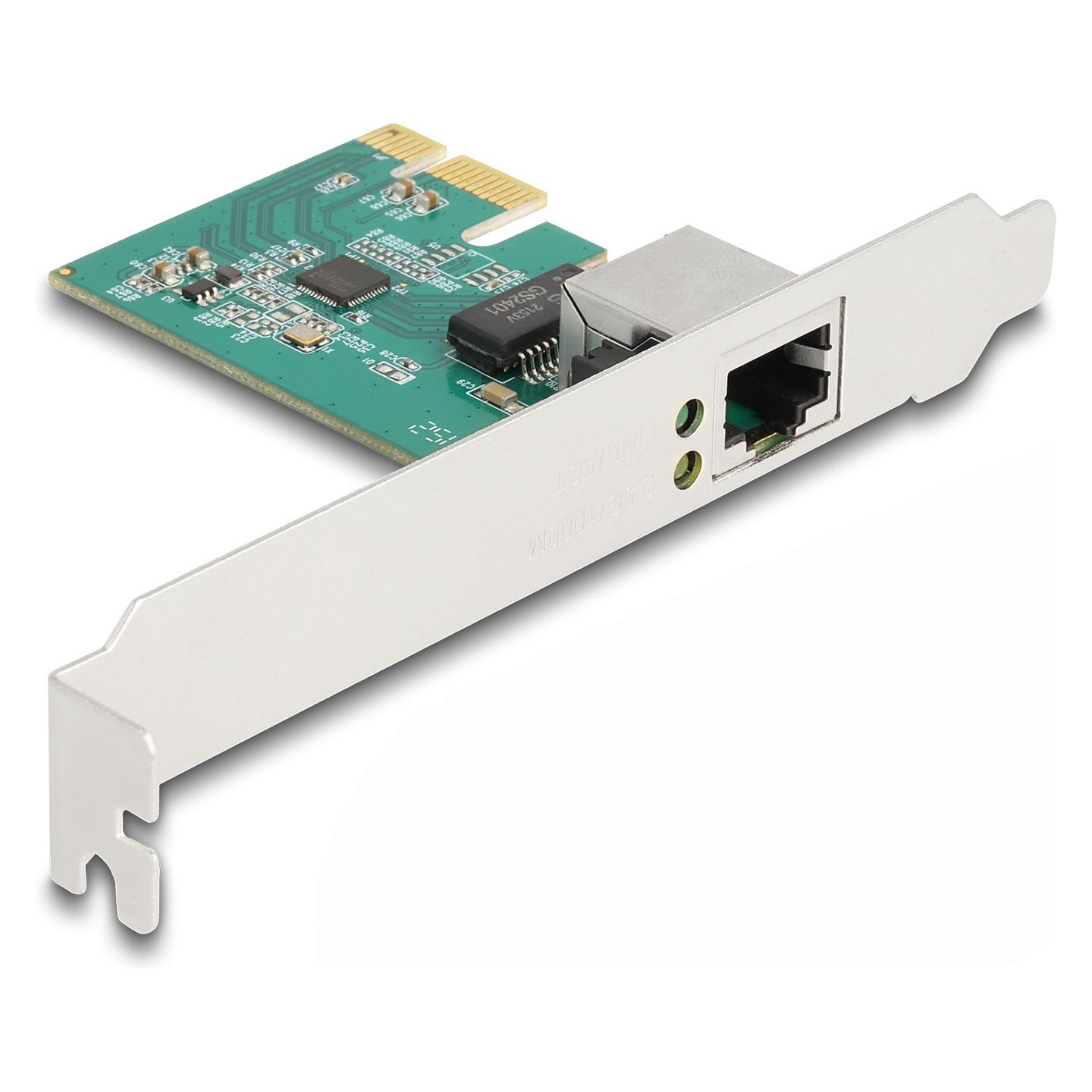 Karta të Rrjetit Delock 88100 / PCIe 2.1 x1 / 1x 2.5 Gigabit LAN RJ45 / 2.5Gbps / Realtek RTL8125B / Low Profile - 1