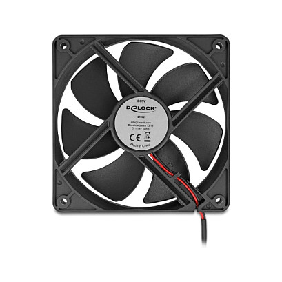 Ftohës për Kasë DeLOCK 67292 / 120mm / 2000 RPM – Zezë - 1