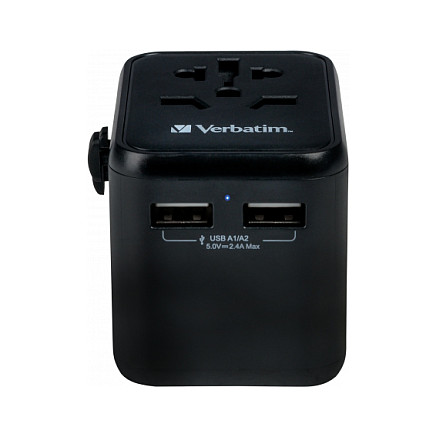 Adapter Verbatim Universal Travel Adapter UTA-01 / 2x USB-A - 2