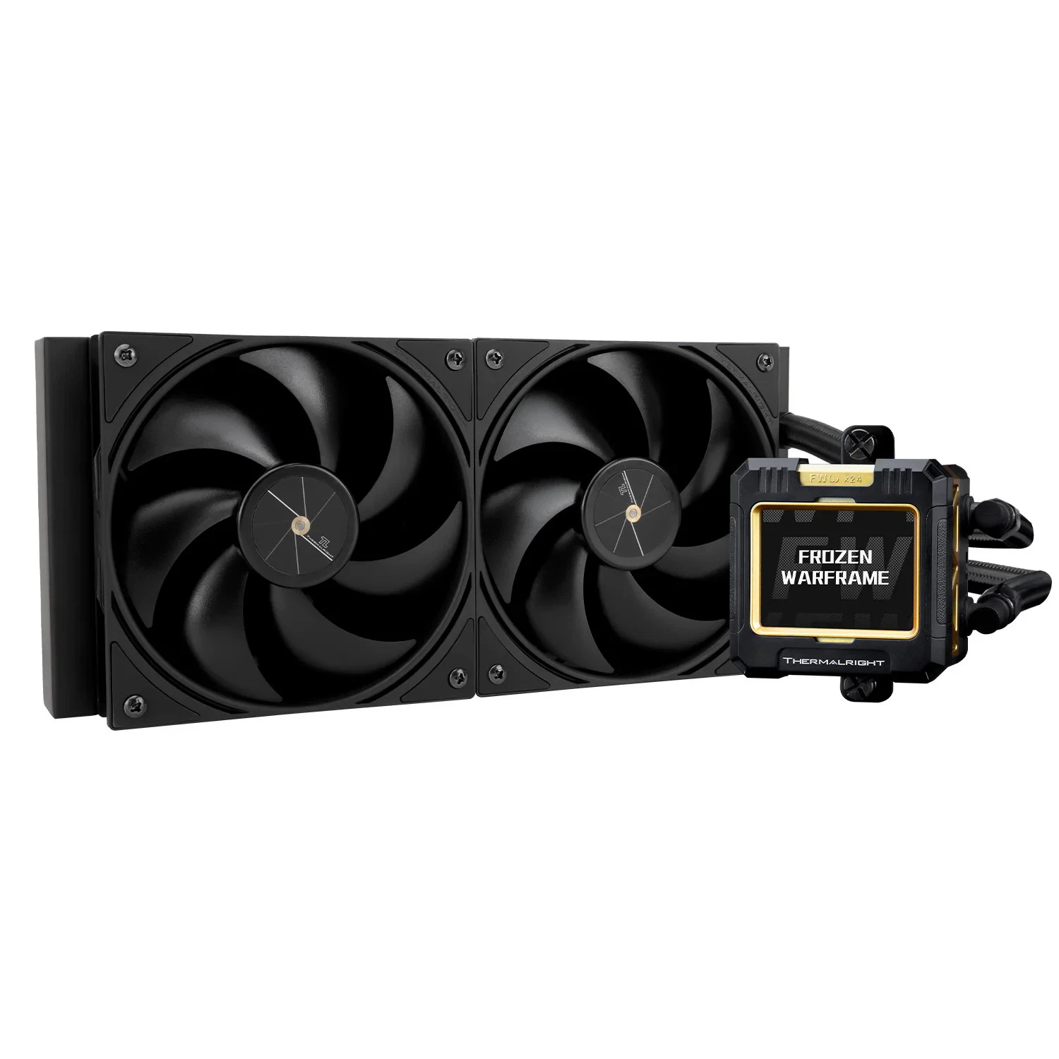 Ftohës për Procesor Thermalright Frozen Warframe 240 / AIO / 2x120mm / LCD / 2000RPM - Zezë - 1