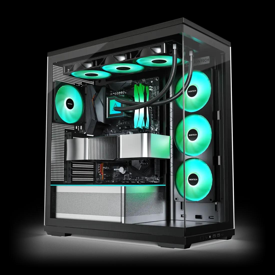 Kasë Montech TG3, Tempered Glass x2 - Bardhë