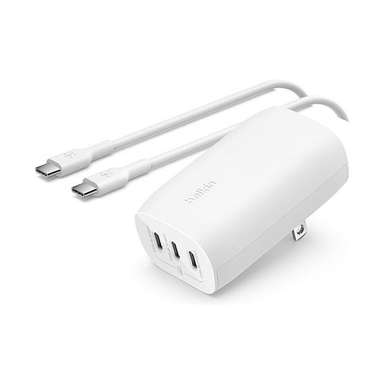 Karikues Belkin WCC002vfWH / 67W / 3x USB-C / PD 3.1 / PPS / Fast Charging - Bardhë - 2