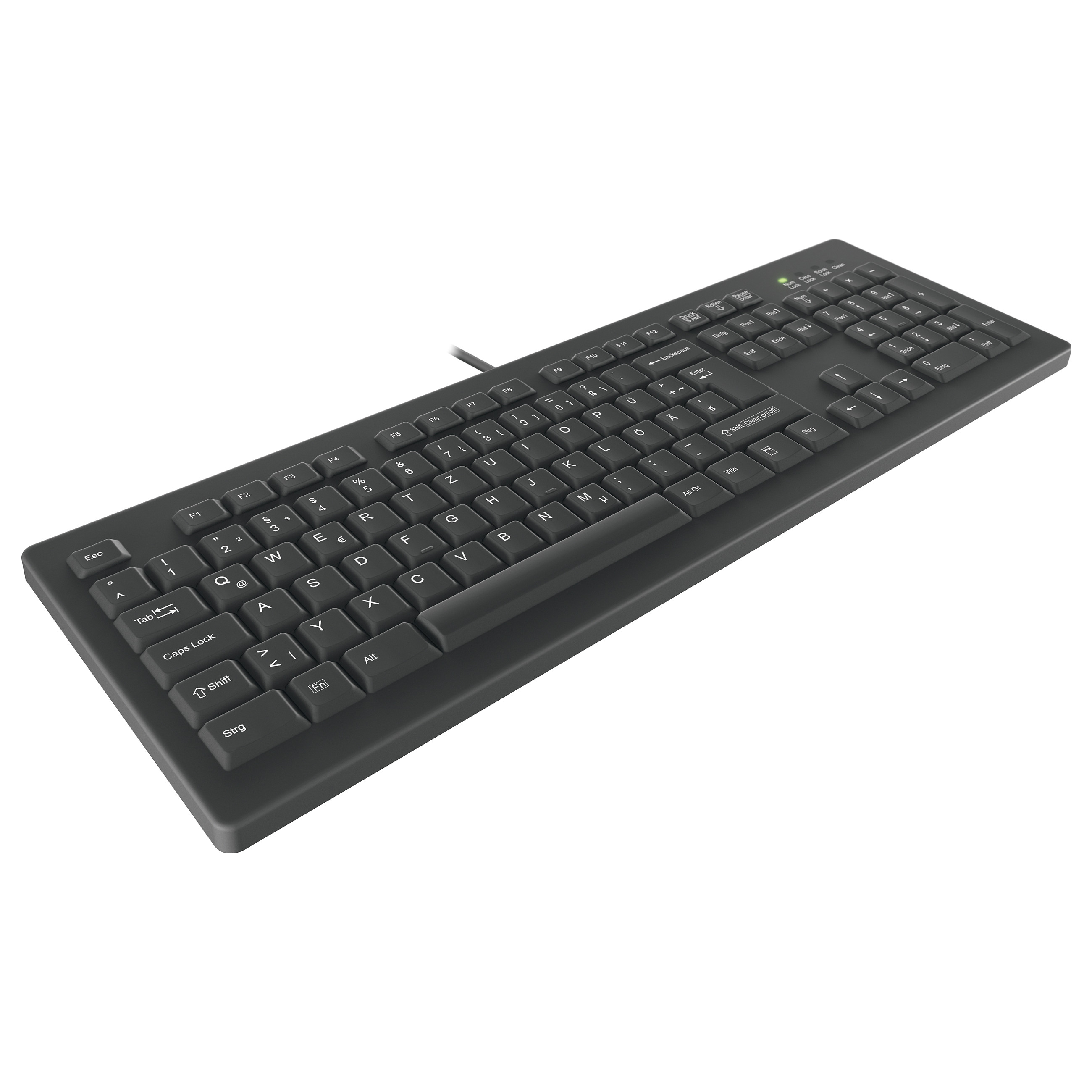 Tastierë Pa kabllo CHERRY AK-C8100 / QWERTZ – Zezë - 2
