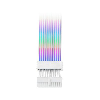 Kabllo Vazhduese Energjie Thermaltake Tt Mod 24 Pin ARGB Snow, 24-pin, 60 LED ARGB, 202mm - Bardhë - 3