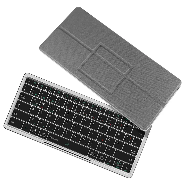 Tastierë Pa kabllo LogiLink ID0214 / Bluetooth / Touchpad Multi-Touch / 3 Pajisje / USB-C - Hiri - 4