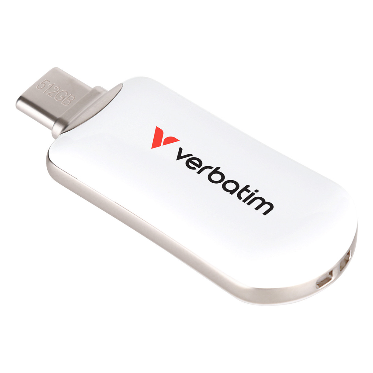 USB Flash Drive STICK 512GB Verbatim Plectra White USB-C Flash Drive - e bardhë - 2