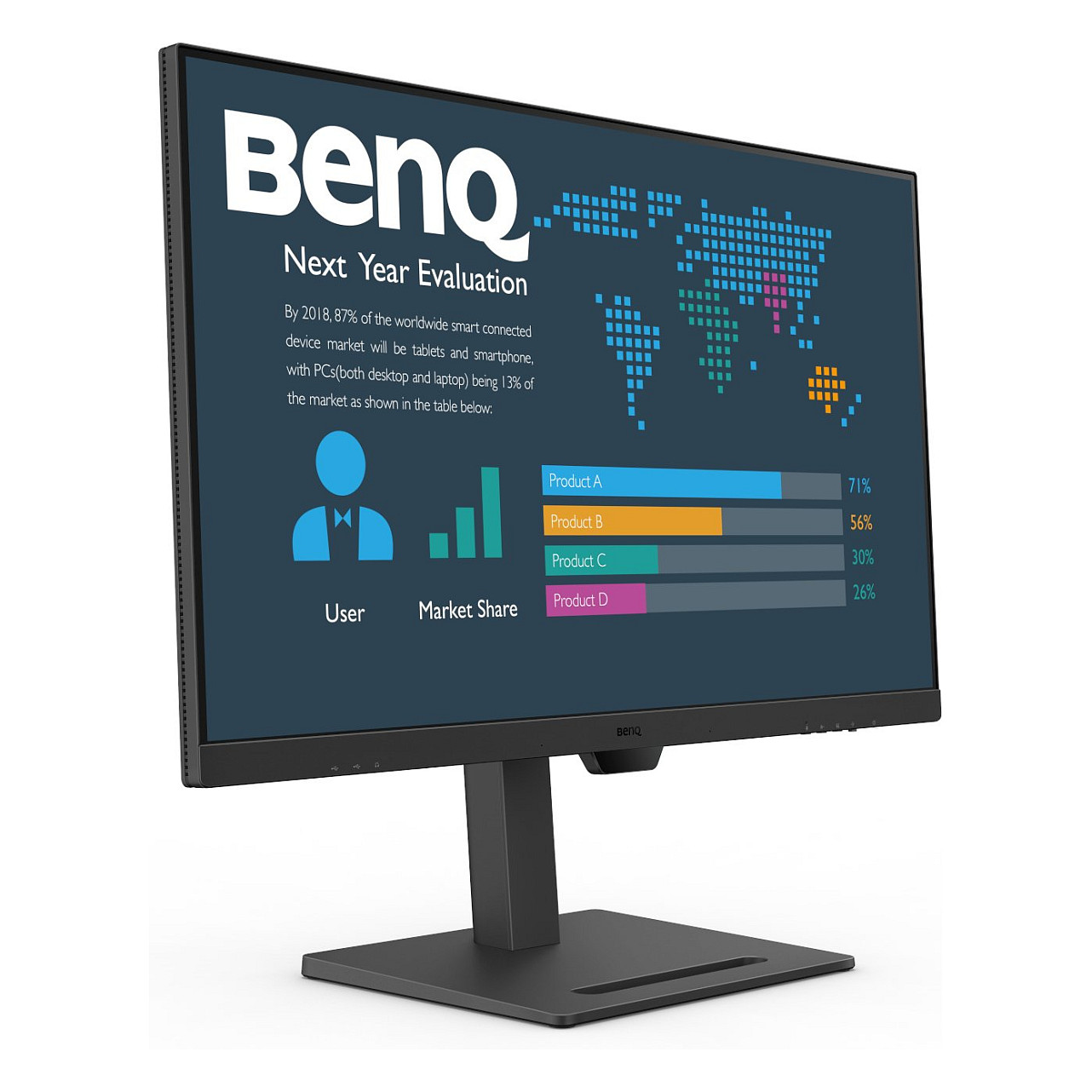 Monitor BenQ BL3290QT / 31.5" / QHD IPS / 75Hz / 5ms / HDMI+DisplayPort+USB-C - Zezë - 5