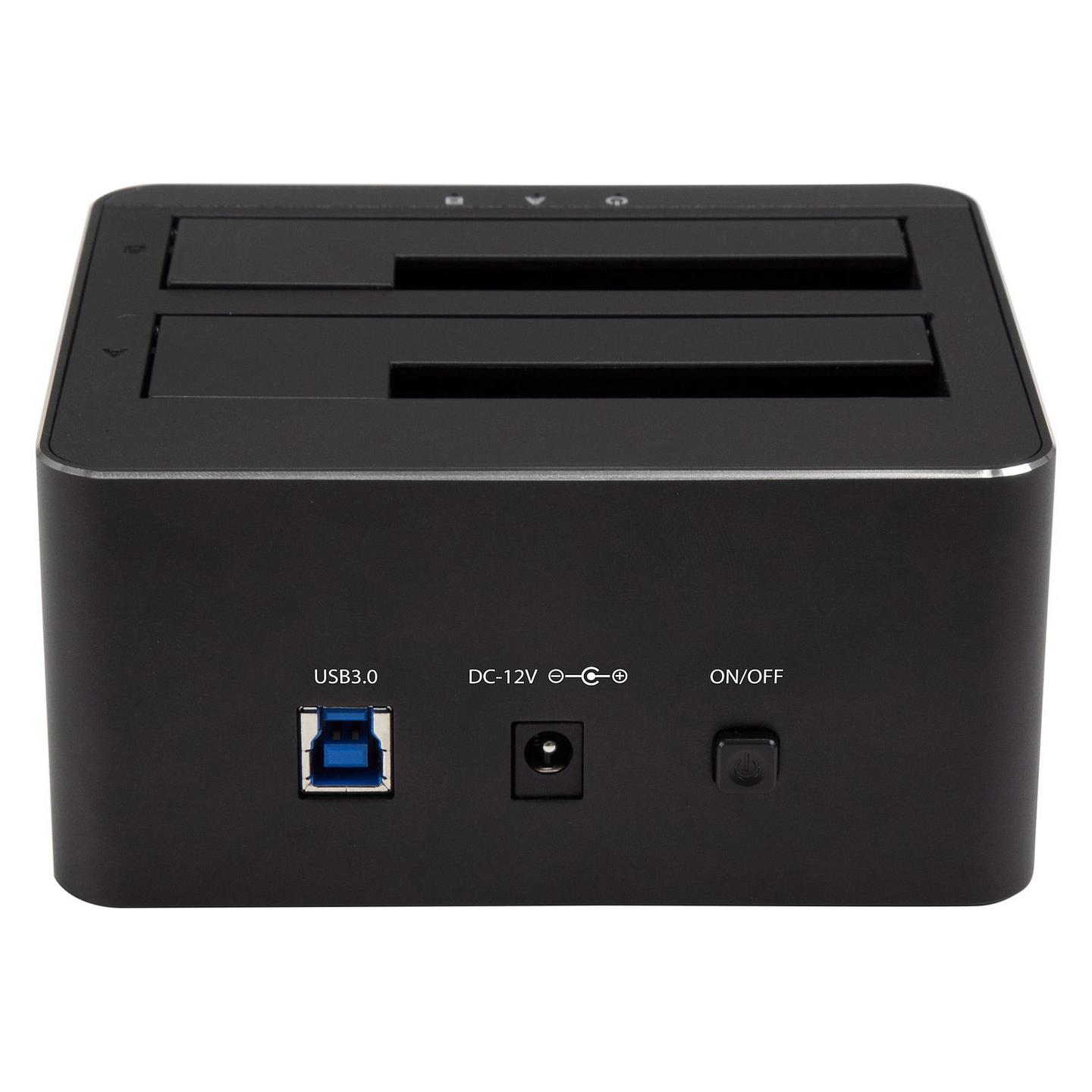Docking Station për HDD/SSD StarTech SDOCK2U33V, 2 Bay, SATA, 2.5"/3.5", USB 3.2 Gen 1, 5Gbps, Hot-Swap - Zezë - 2