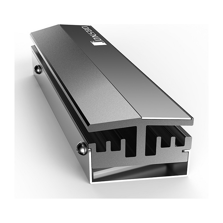 Ftohës Pasiv për M.2 SSD Jonsbo / M.2 2280 / 75×25.2×19.3mm – Gri - 4