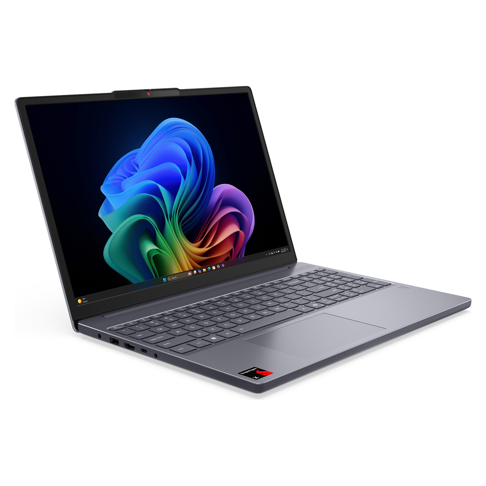 Laptop Lenovo IdeaPad Slim 3 15Q8X10 / Snapdragon X1-26-100 / 24GB LPDDR5 / 1TB / 15.1" WQXGA OLED / Qualcomm Adreno GPU / DE  - Gri - 7