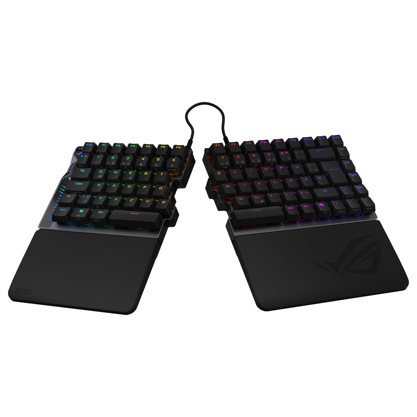 Tastierë Gaming ASUS ROG Falcata / USB + 2.4 GHz + Bluetooth 5 / Mekanike Magnetike ROG HFX V2 / 75% / QWERTZ / German / RGB - Zezë - 5
