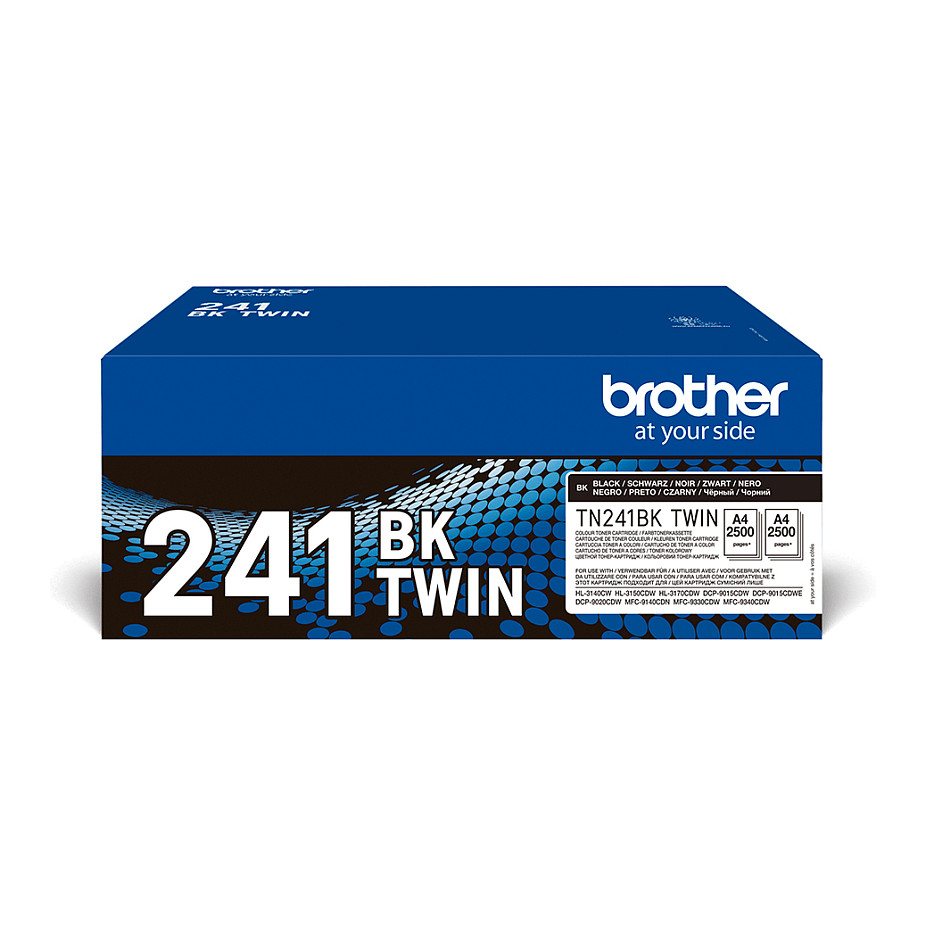 Brother TN241BKTWIN 2-Pack Toner – Up to 2,500 Pages ISO/IEC 19798 - 1