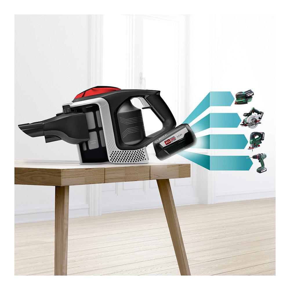 Fshesë me Vakum Bosch BSS81POW1 / Unlimited Serie 8 ProPower / 18V / 5Ah / 0.4L / 35min – Zezë - 7