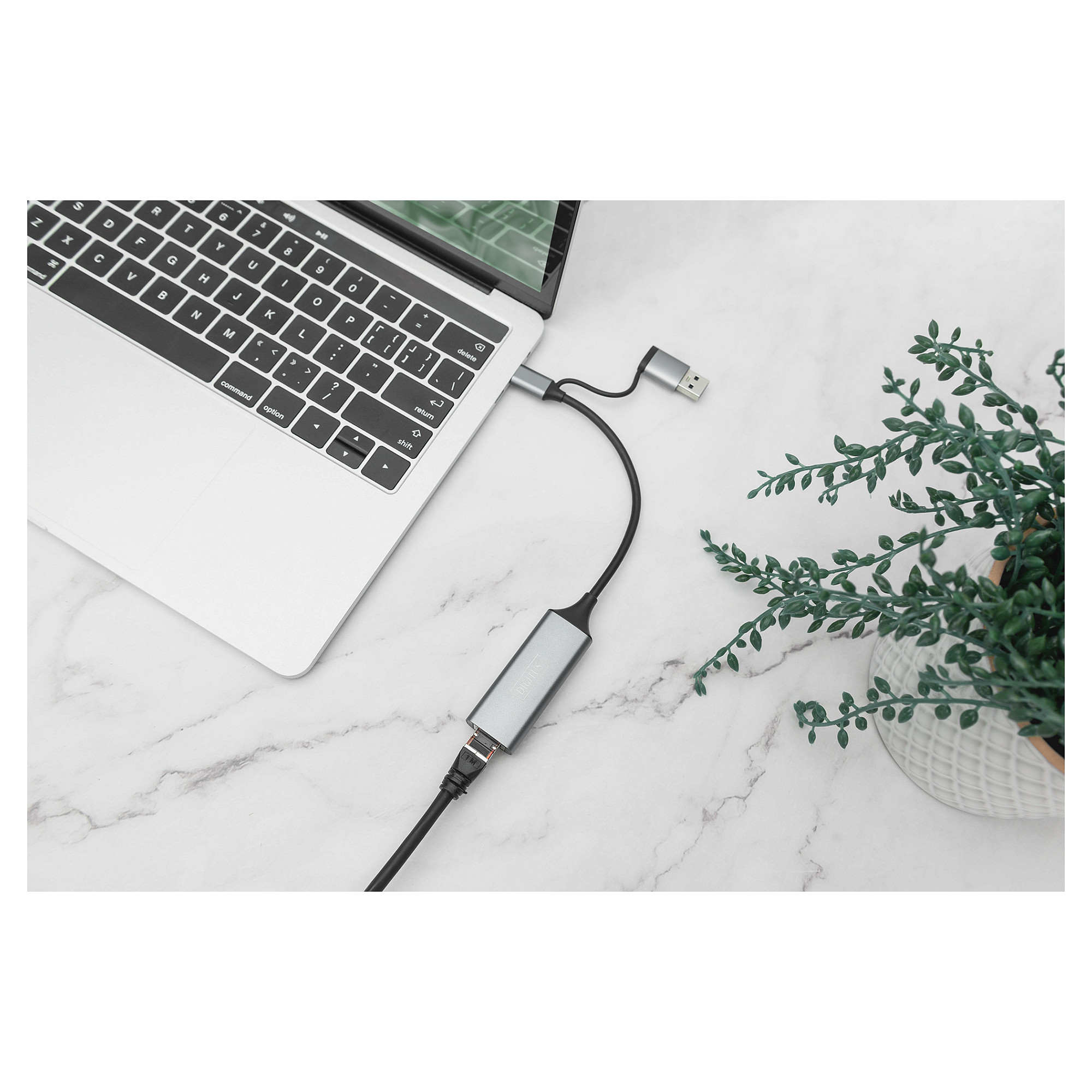 Adapter USB‑C DIGITUS → 2.5G Ethernet / USB 3.0 & USB‑C 3.1 - 3
