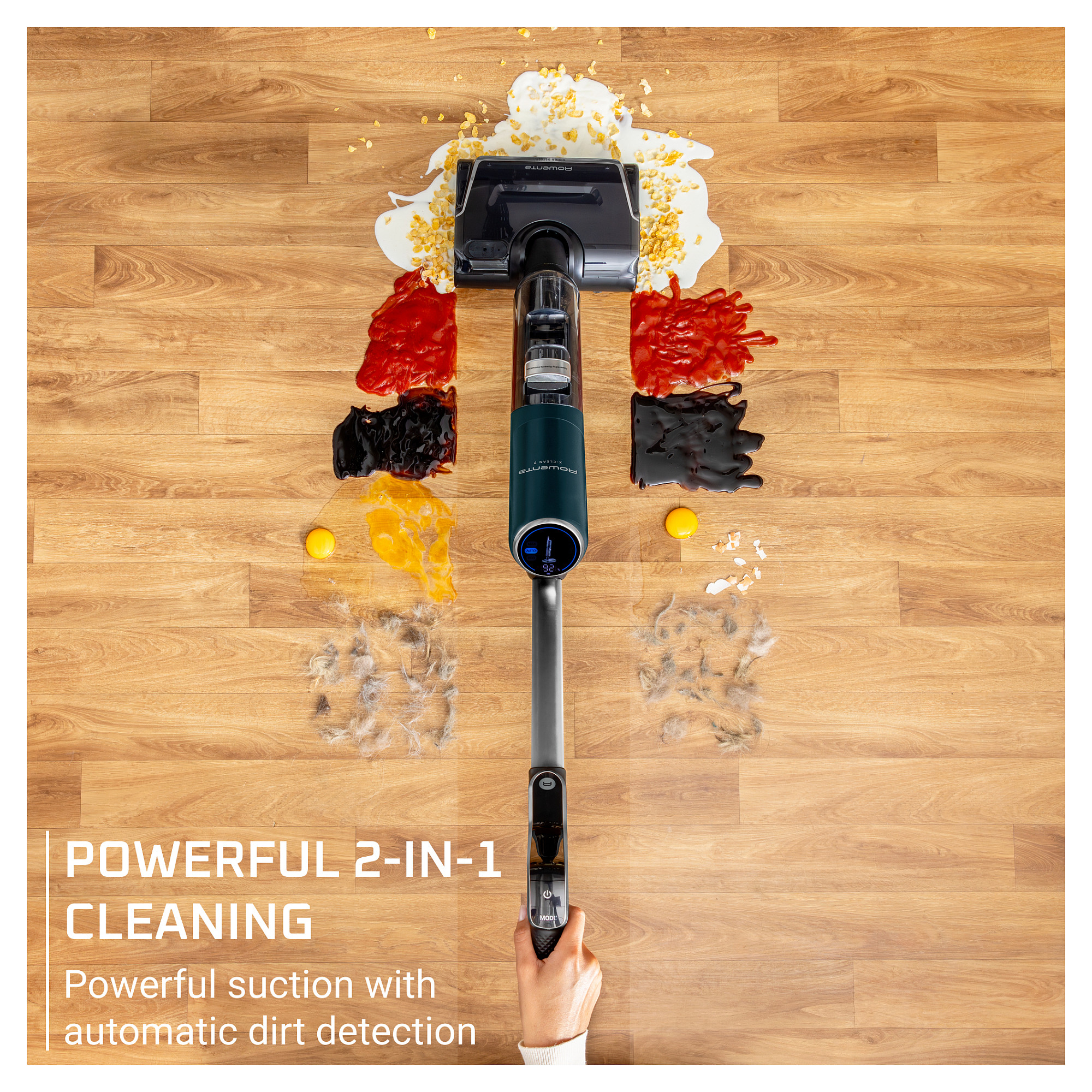 Fshesë Robotike Rowenta X-Clean 7 (wet & dry vacuum robot) - Blu e errët / Krom - 5
