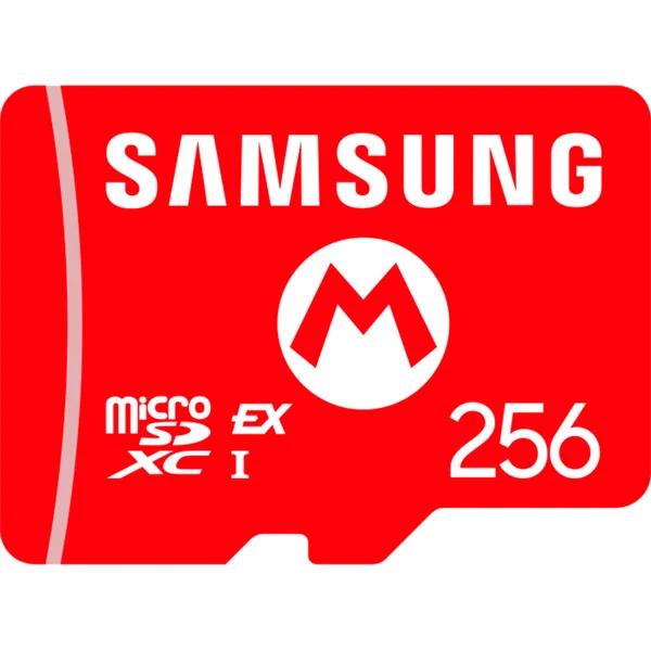 Kartë Memorie Samsung microSD Express, 256GB, microSDXC, PCIe Gen 3.0 x1, NVMe 1.3, V30, U3, 800MB/s Read - Kuqe